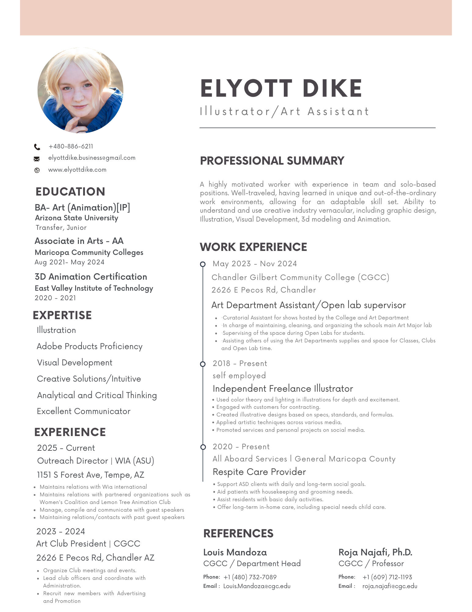 Resume - Elyott Dike
